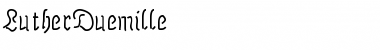 LutherDuemille Regular Font Title Preview