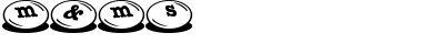 m&ms Regular Font Title Preview