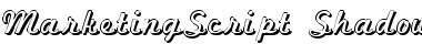 MarketingScript Shadow Font Title Preview