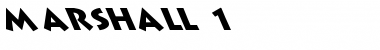 Marshall 1 Regular Font Title Preview