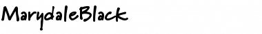 MarydaleBlack Regular Font Title Preview
