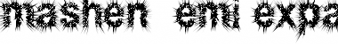mashen Semi-expanded Bold Font Title Preview