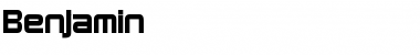 Benjamin Regular Font Title Preview