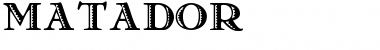 Matador Regular Font Title Preview
