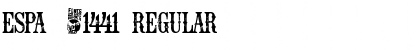 Espa֡ Regular Font Title Preview