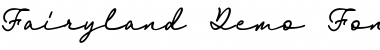 Fairyland  Font Demo Regular Font Title Preview