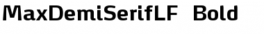 MaxDemiSerifLF-Bold Regular Font Title Preview