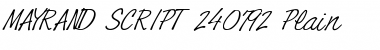 MAYRAND SCRIPT Regular Font Title Preview