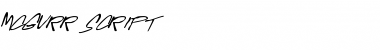 McGurr Script Regular Font Title Preview