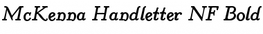 McKenna Handletter NF Bold Italic Regular Font Title Preview