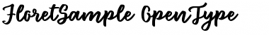 Floret Sample Regular Font Title Preview