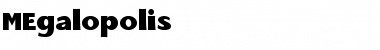 MEgalopolis Regular Font Title Preview