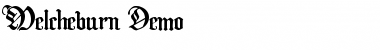 Melcheburn Demo Regular Font Title Preview