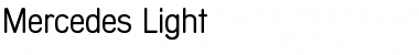Mercedes-Light Regular Font Title Preview