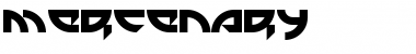 Mercenary Mercenary Font Title Preview