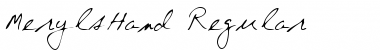 MerylsHand Regular Font Title Preview