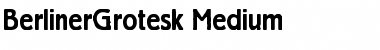BerlinerGrotesk Medium Font Title Preview