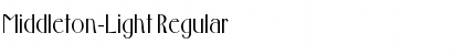 Middleton-Light Regular Font Title Preview
