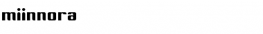 miinnora Regular Font Title Preview