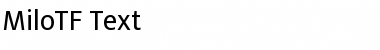 MiloTF-Text Regular Font Title Preview