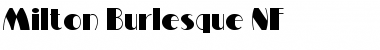 Milton Burlesque NF Regular Font Title Preview