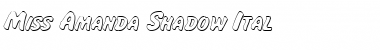 Miss Amanda Shadow Ital Shadow Ital Font Title Preview