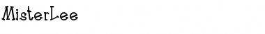 MisterLee Regular Font Title Preview