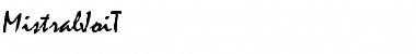 MistralJoiT Regular Font Title Preview