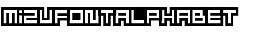 MizuFontAlphabet Regular Font Title Preview