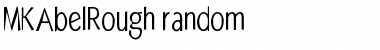 MKAbelRough-random Regular Font Title Preview