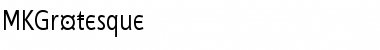 MKGrotesque Regular Font Title Preview