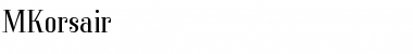 MKorsair Regular Font Title Preview