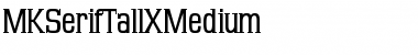 MKSerifTallXMedium Regular Font Title Preview