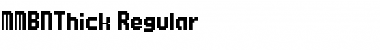 MMBNThick Regular Font Title Preview