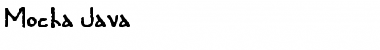 Mocha Java Regular Font Title Preview