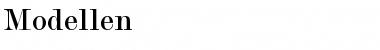 Modellen Regular Font Title Preview