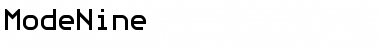 ModeNine Regular Font Title Preview