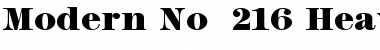 Modern No. 216 Heavy Regular Font Title Preview