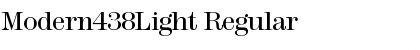 Modern438Light Regular Font Title Preview