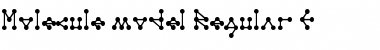 Molecule model Regular E. Font Title Preview