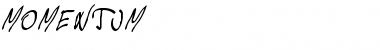 Momentum Regular Font Title Preview