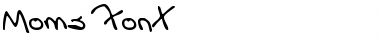 Moms Font Hand Font Title Preview