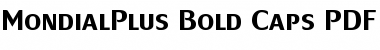 MondialPlus Bold Caps Regular Font Title Preview
