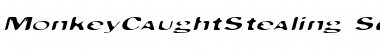 MonkeyCaughtStealing Regular Font Title Preview