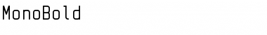 MonoBold Regular Font Title Preview