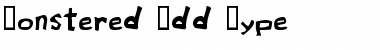 Monstered Odd Type Font Title Preview