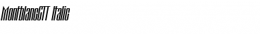 MontblancCTT Italic Font Title Preview