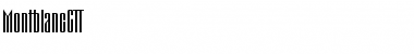 MontblancCTT Regular Font Title Preview