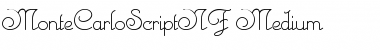 MonteCarloScriptNF Medium Font Title Preview