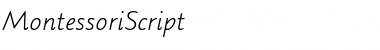 MontessoriScript Regular Font Title Preview